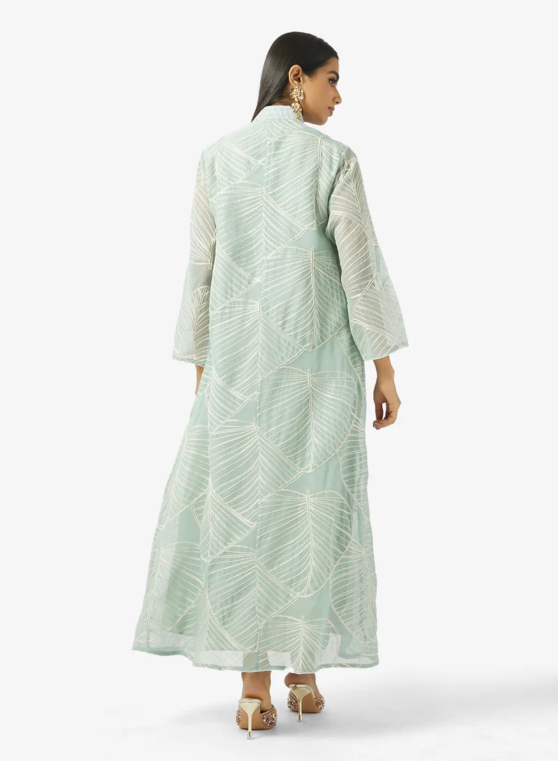 خزانة Floral Print Jalabiya